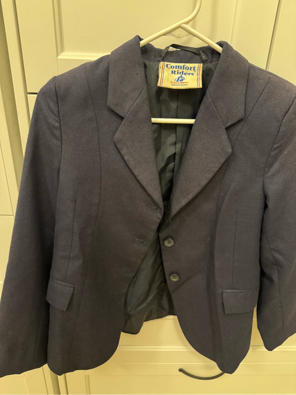 Kids Riding Jacket Navy Blazer - Classic Equestrian-Inspired Jacket-size 10